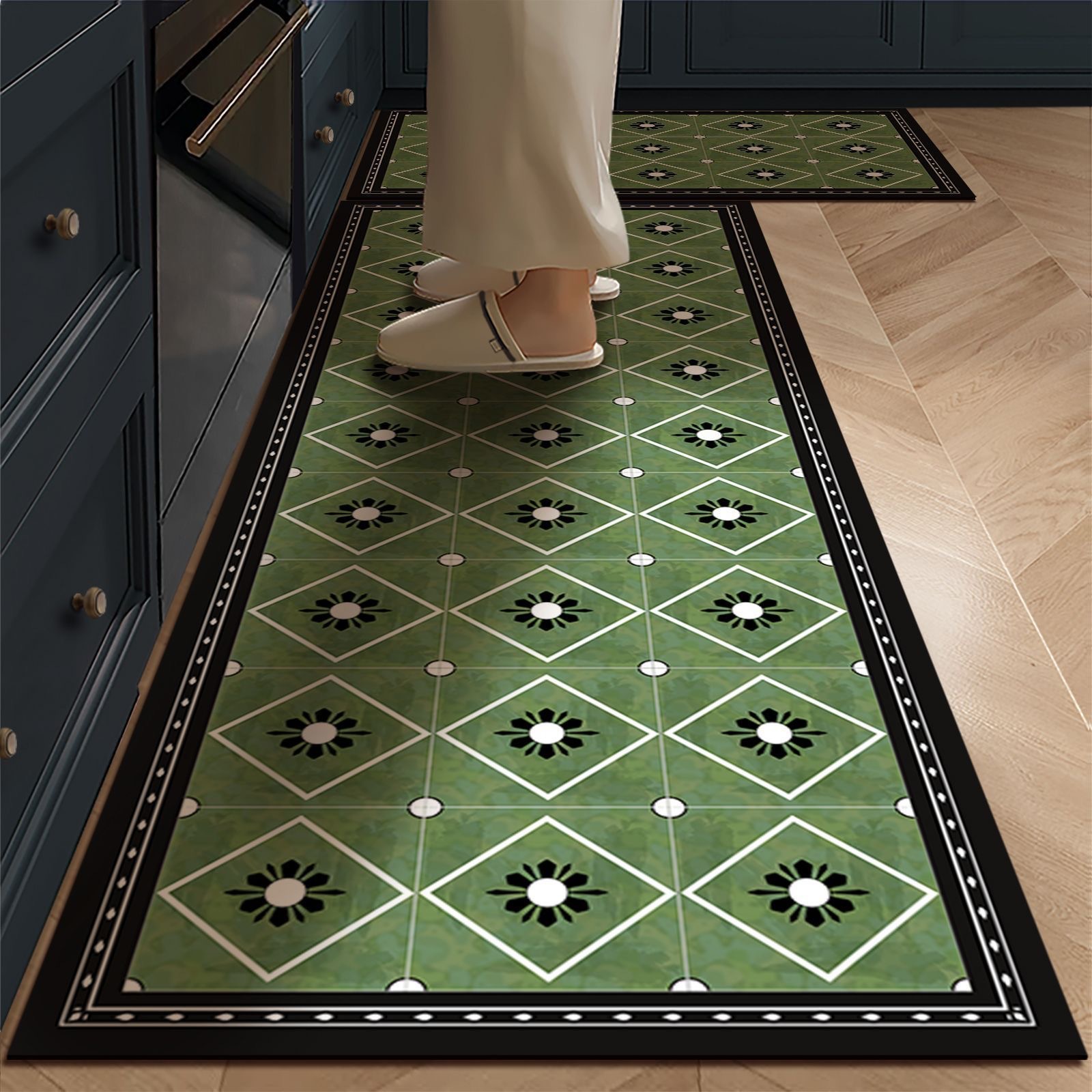 チュシンミ-厨房地垫地毯专用脚垫硅藻泥可擦免洗吸水防滑防油