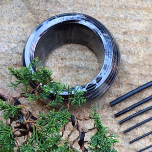 树枝造型软铁丝盆景攀扎丝园艺树木罗H汉松金弹子绑树枝条黑色铝