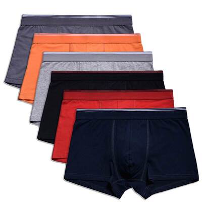 Men Cotton Boxers Comfortable Underwears Breathable Panties