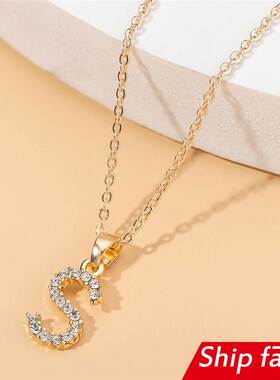fashion jewelry necklace letter women chain heart gift