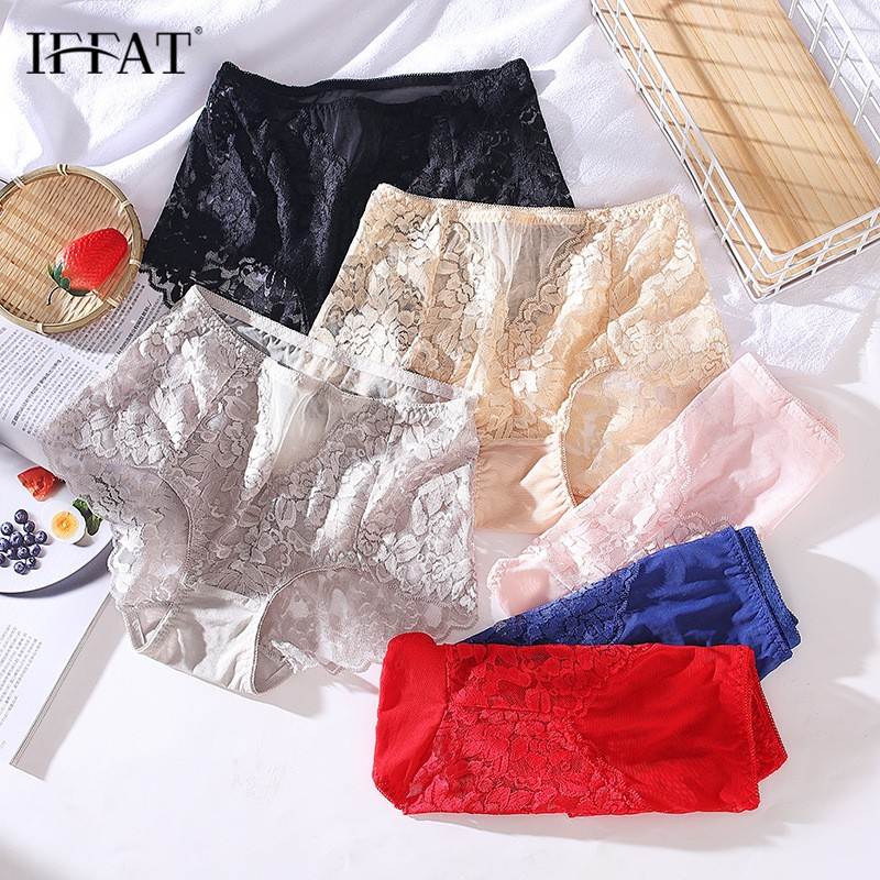 5XL PLUS SIZE Lace Underwear For Woman Seamless Briefs 内裤