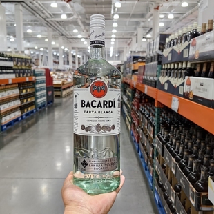 Costco代购意大利进口BACARDI百加得白朗姆酒烘焙基酒鸡尾酒1.5L