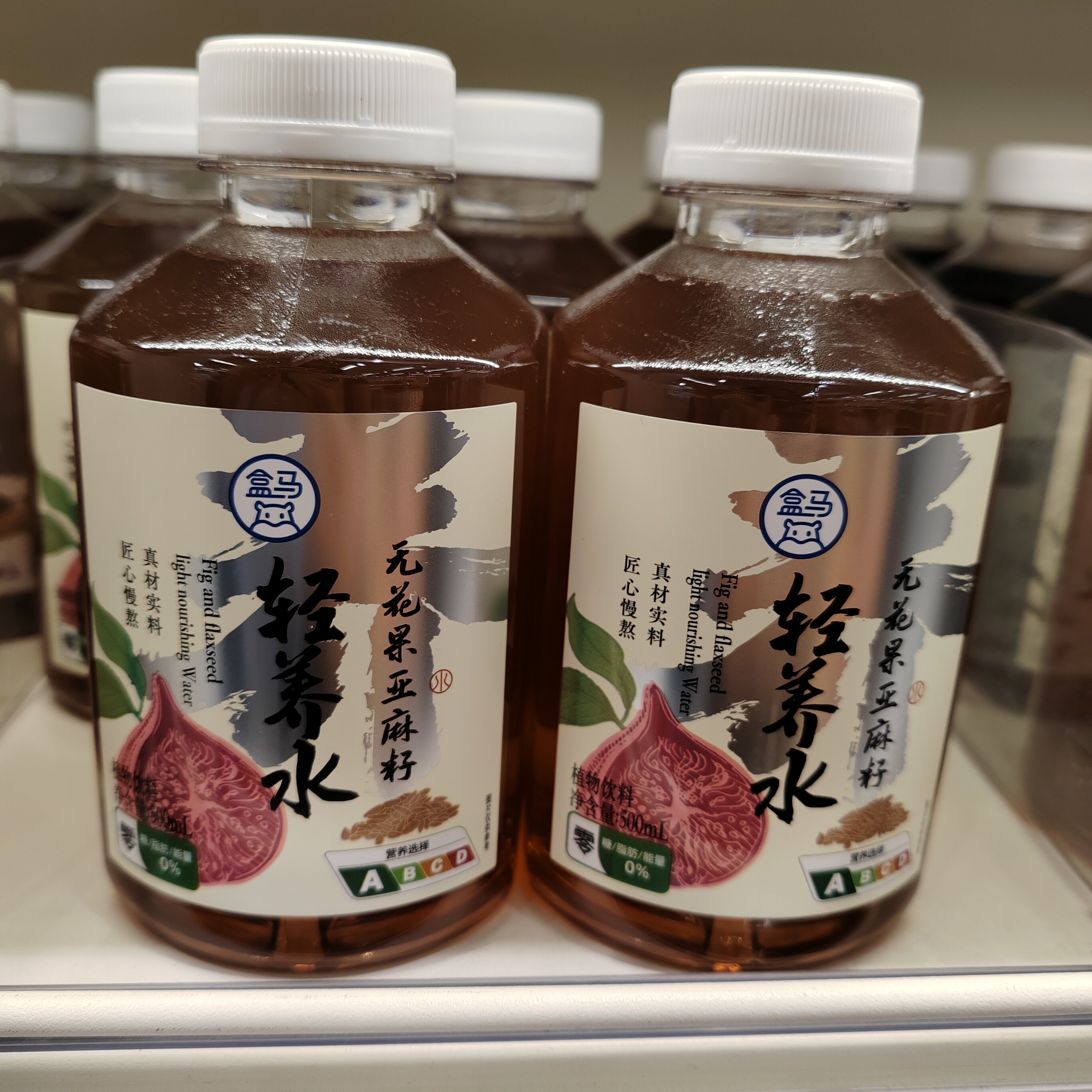 盒马无花果亚麻籽轻养水500ml