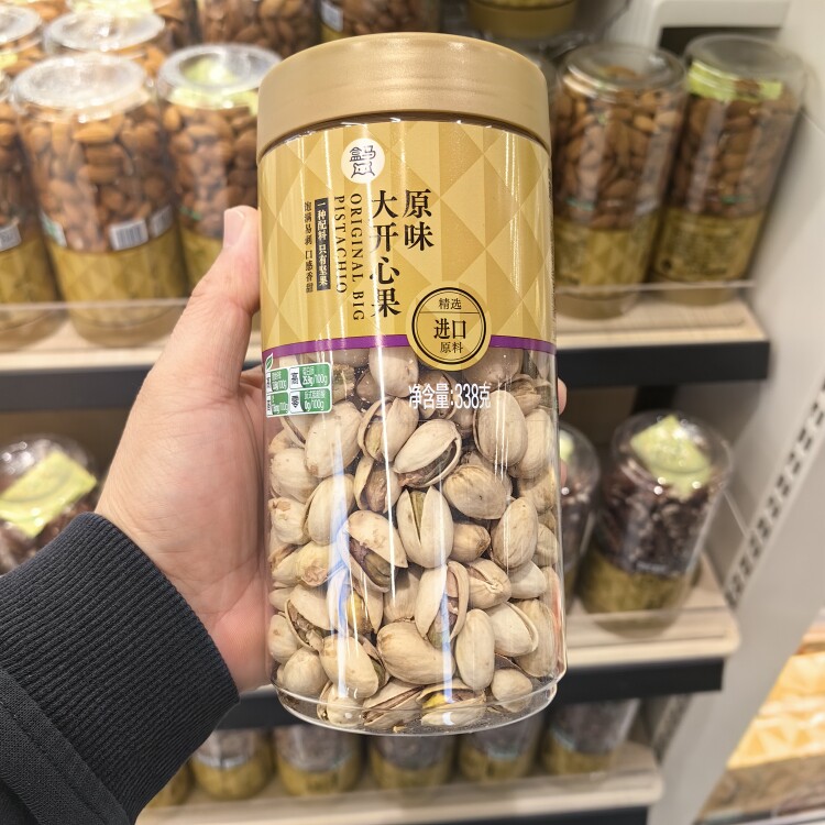 盒马鲜生原味大开心果338g罐装图片