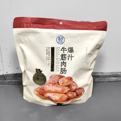 盒马原味牛筋肉肠开袋即食560g