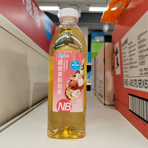 盒马NB荔枝茉莉花茶1L清爽解腻