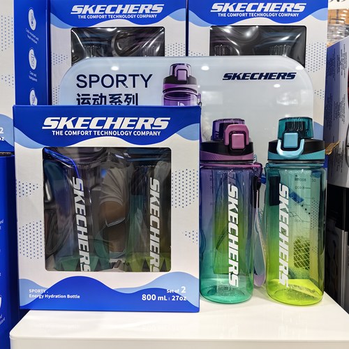 斯凯奇单手开运动冷水杯800ml*2