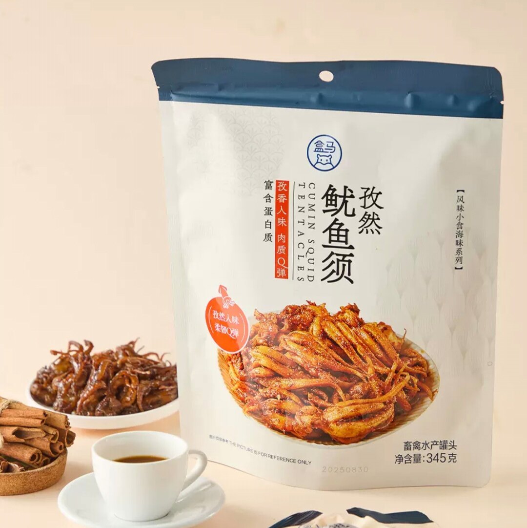 孜然味鱿鱼须即食零食345g