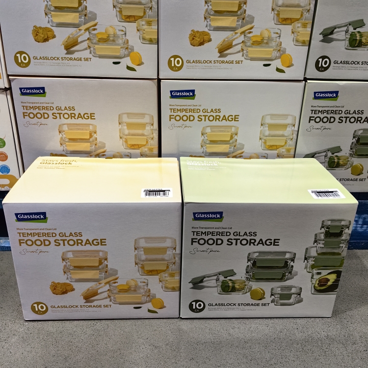 韩国进口GLASSLOCK保鲜盒10件套