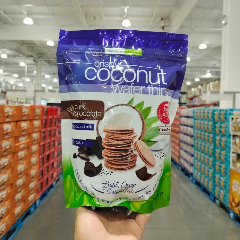 COCONUT黑巧克力夹心椰味华夫饼