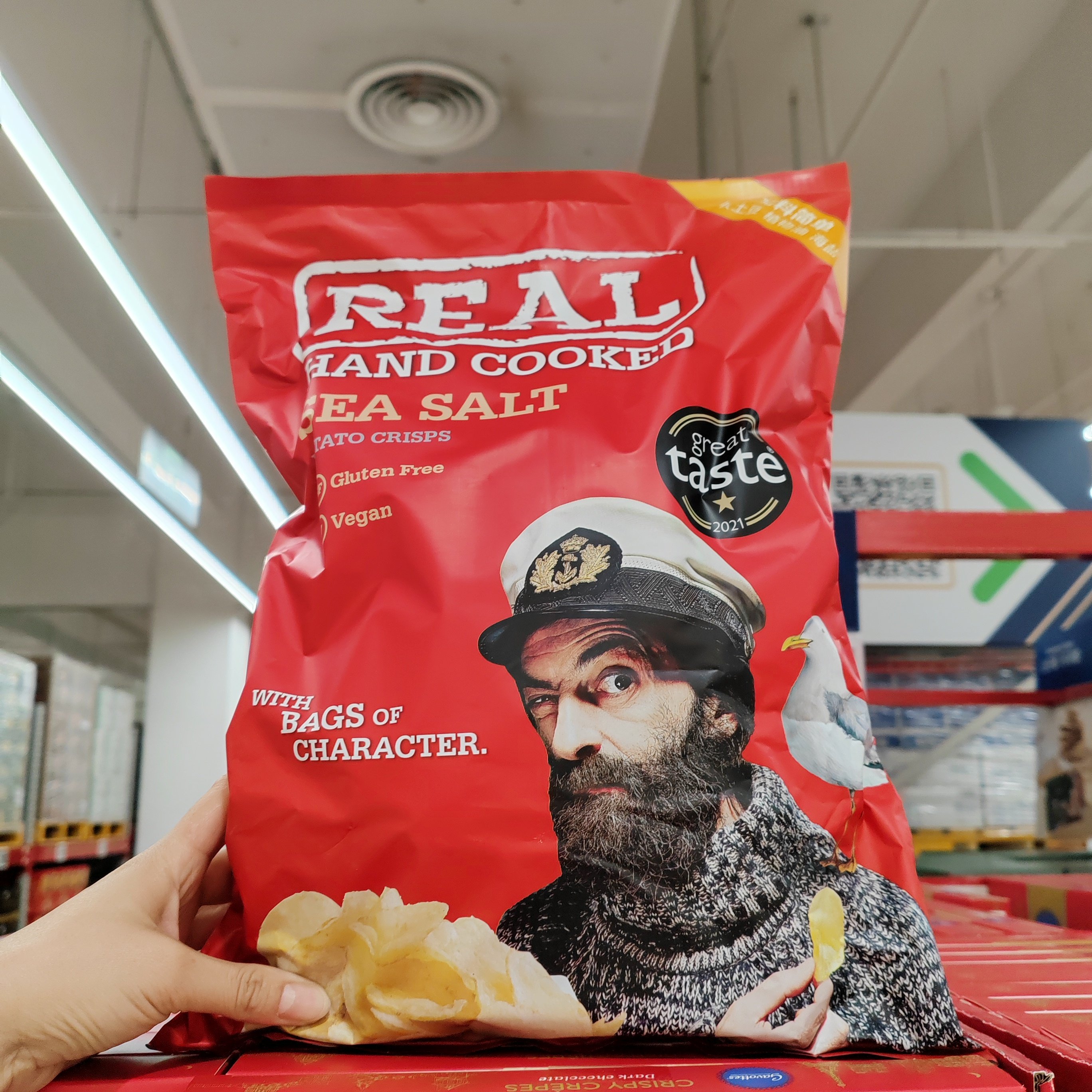 REAL海盐风味手工原切薯片150g