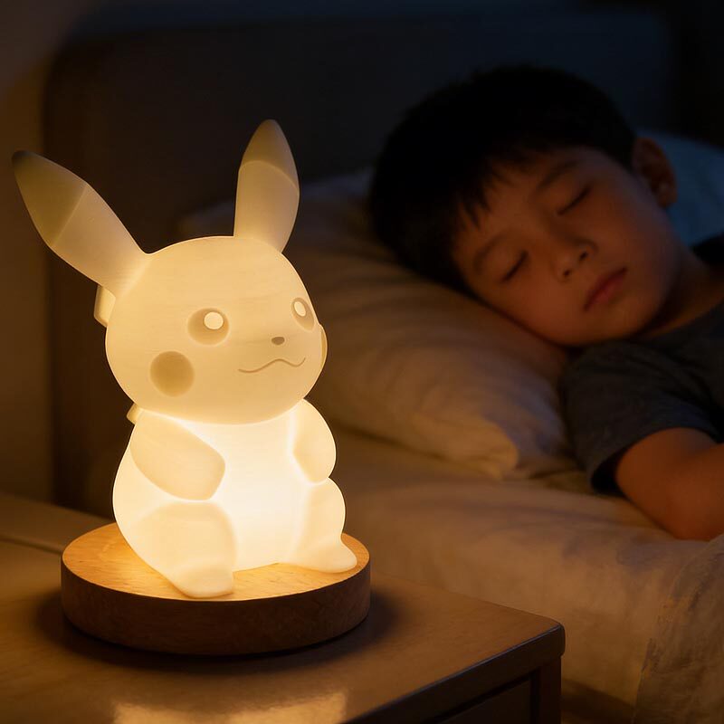 童刻光年女生可爱小夜灯高颜值卧室睡眠灯儿童卡通刻字起夜高级感