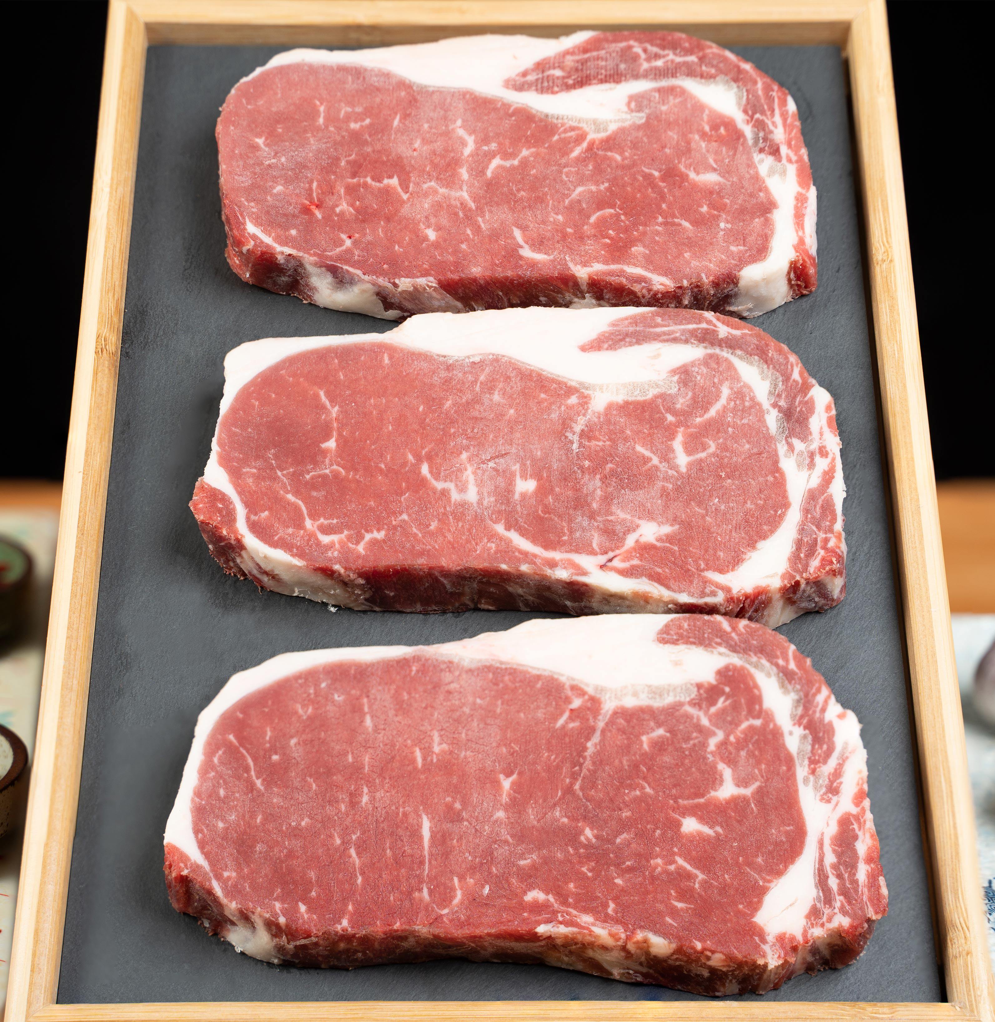 进口巴西原切草饲厚切西冷牛排健身牛排补充蛋白质单独真空包装