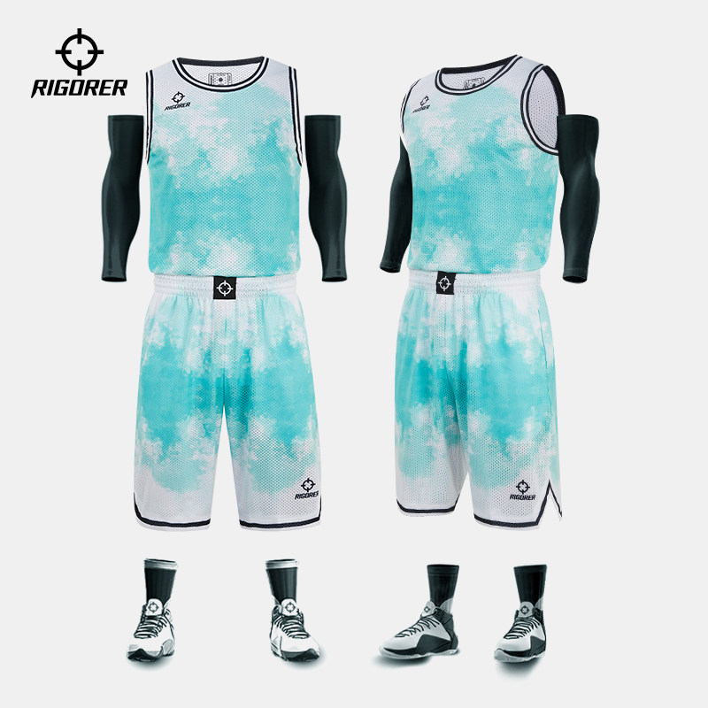 准者儿童单面穿球服套装2025新款训练比赛个性泼墨排汗透气定制服