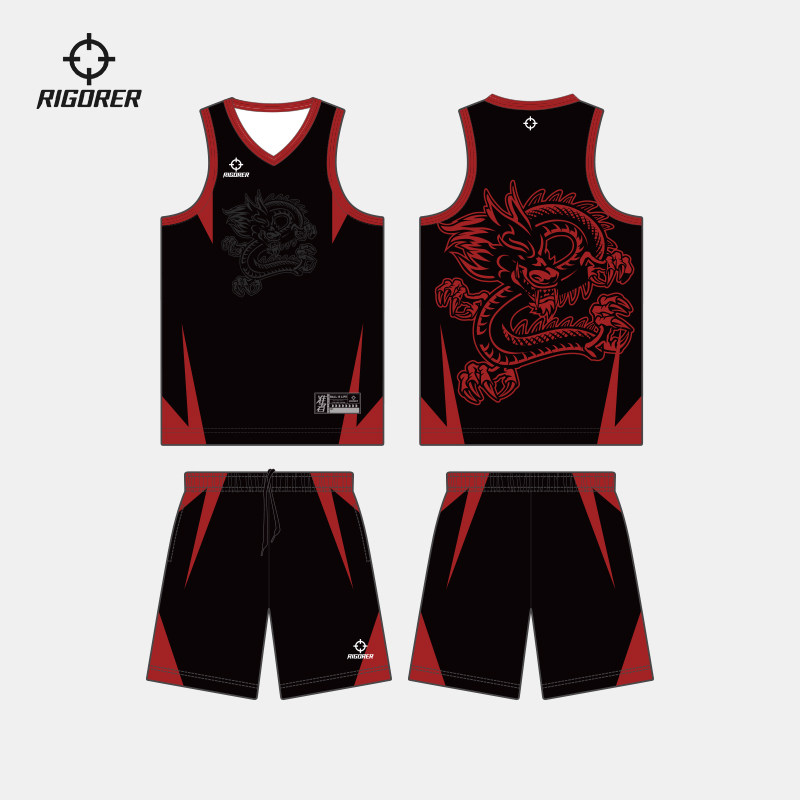 准者儿童篮球服数码印定制比赛运动训练服青少年10A抗菌团队球衣