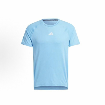 adidas GYM+ TRAINING TEE Logo印花圆领套头插肩袖短袖T恤IS1295