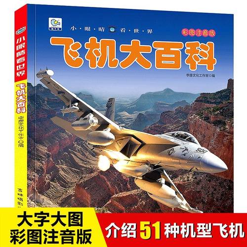 小眼睛看世界飞机大百科全书儿童彩图注音版为什么小学生一二年级课外书必读老师推荐阅读幼儿科普绘本非dk畅销空难少儿读物