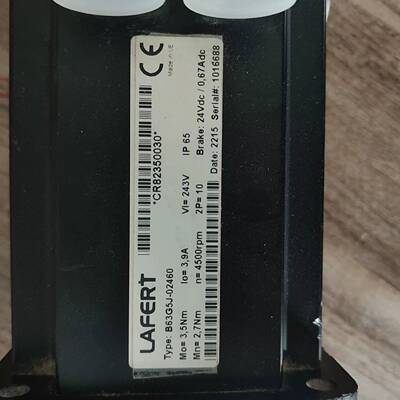 可议价LAFERT拉法特伺服电机，型号B63G5J-02460，参