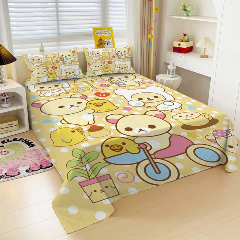 卡通轻松熊儿童可爱定制床单被单
