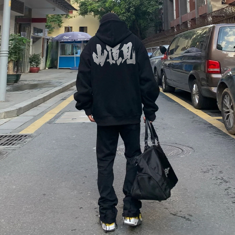 重磅男款美式高街青少年连帽卫衣