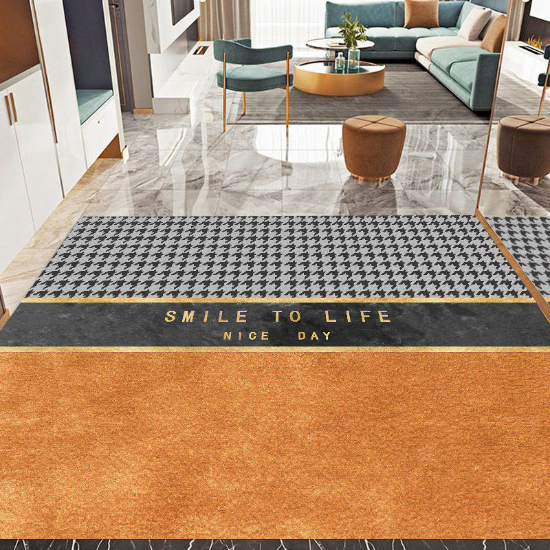 新款2022轻奢进门脚垫家用玄关入户门口地垫皮革门垫免洗门外地毯,居家布艺,家用脚垫,淘宝优惠券,粉丝福利购,淘宝优惠卷