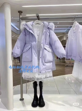 mini peace2024冬季新款女童羽绒服F2ACE4208