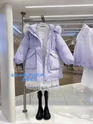 mini peace2024冬季新款女童羽绒服F2ACE4208