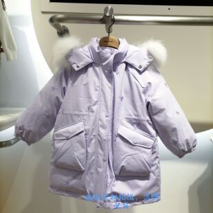 mini peace2024冬季新款女童羽绒服F2ACE4208