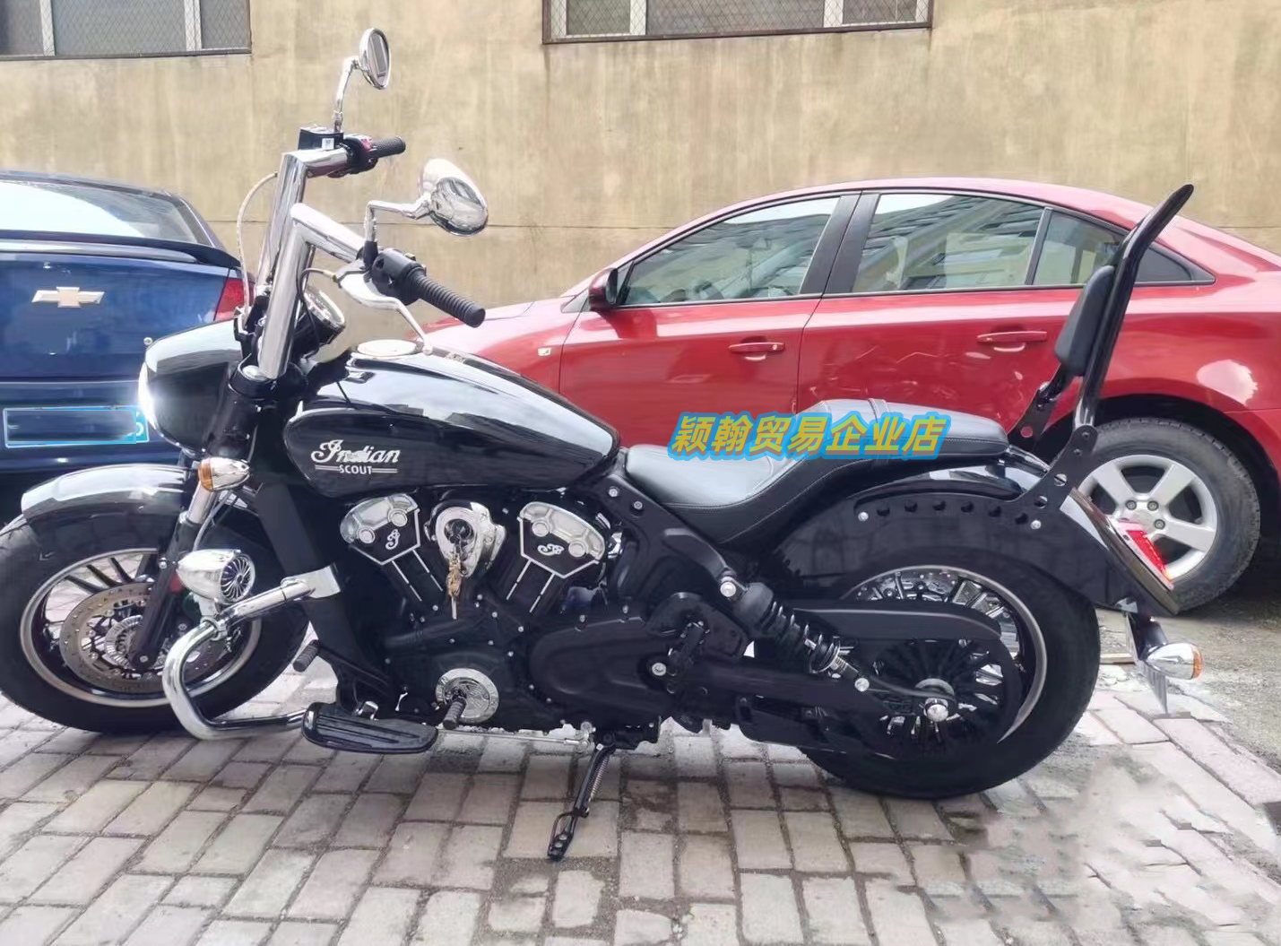 适用于印第安侦察兵轻骑兵bobber改装后尖弓后靠背后靠弓