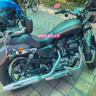 哈雷883 1200 X48路王肥仔戴娜大滑翔街霸突破者改装折叠后靠背
