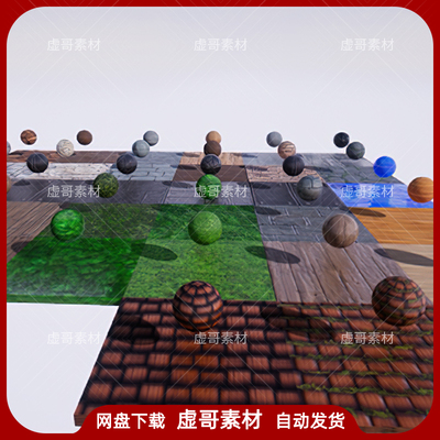 UE4UE5材质 34+ Hand Painted Stylized Materials 手绘卡通材质