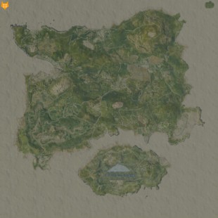 [2D素材]绝地求生4K超清地图 包含沙漠新地图
