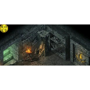 传奇地图素材 诺玛神庙 复古地图 高清真彩地图 完整封边1