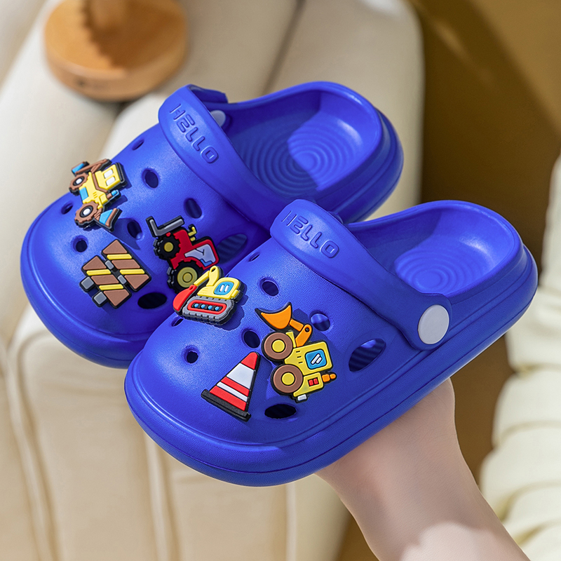 防撞包头儿童洞洞鞋夏季软底防滑