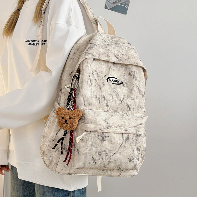 扎染书包简约通勤背包学生双肩包