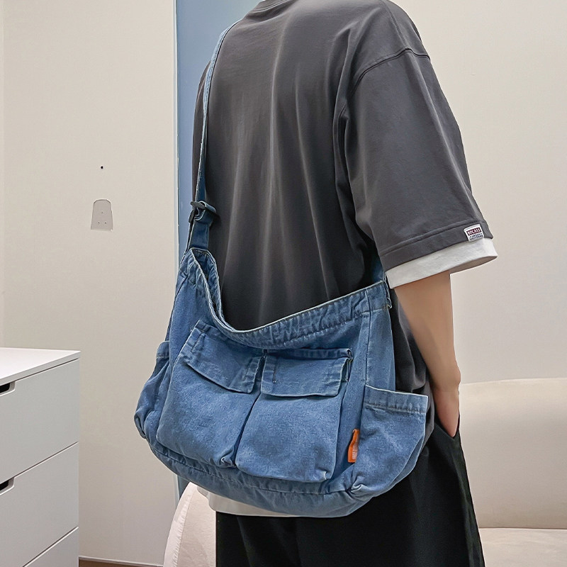港风牛仔布男士出行轻便背包大容量女学生上课通勤文艺牛仔单肩包,箱包皮具/热销女包/男包,男士包袋,淘宝优惠券,粉丝福利购,淘宝优惠卷