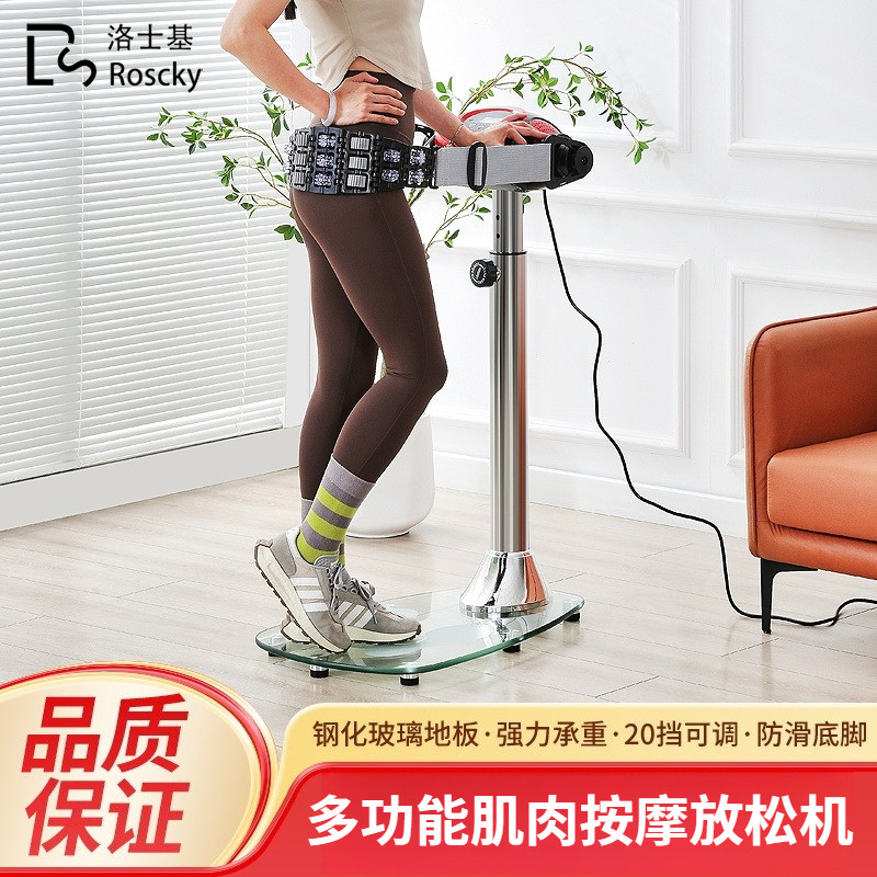 懒人甩脂机家用抖抖机震动按摩站立式燃脂瘦腰瘦腿神器肌肉放松器