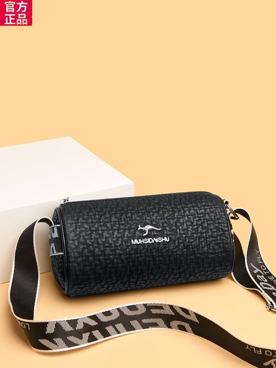 官方袋鼠专柜正品真皮枕头包包女士2024新款潮高级感时尚小众腰包