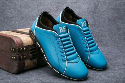 men business formal shoes leather flat shoes big size 48男鞋