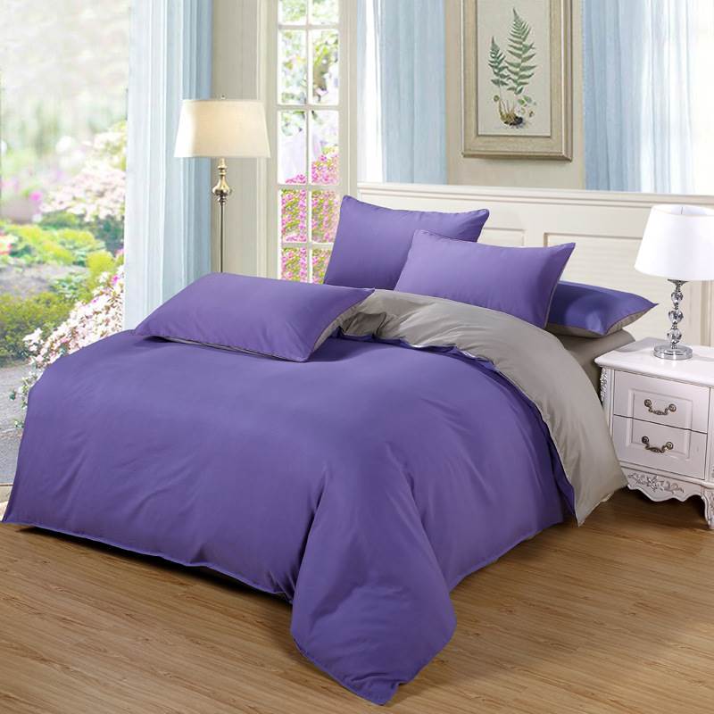 DUVET COVER BED SHEETS SET BED SHEET BEDDING 床上四件套纯色