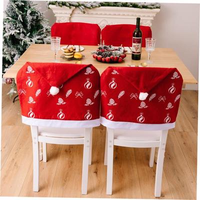 christmas decoration Red chair covers for Christmas 椅子套