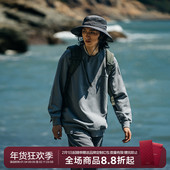 MOSEALAND 22AW卫衣男秋季 500G重磅纯棉刺绣cityboy日系圆领上衣