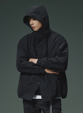 MOSEALAND M51改胶囊扣连帽夹克男秋季防风耐磨户外通勤休闲外套