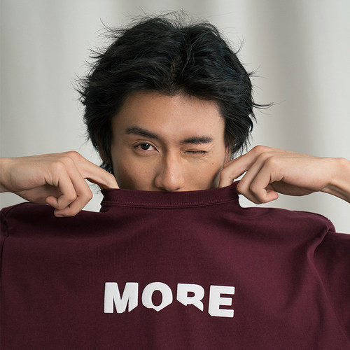 MOSEALAND字母发泡印花短袖