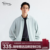 MOSEALAND铜氨丝亚麻混纺衬衫 休闲男天丝垂感后背交叉育克衬衣