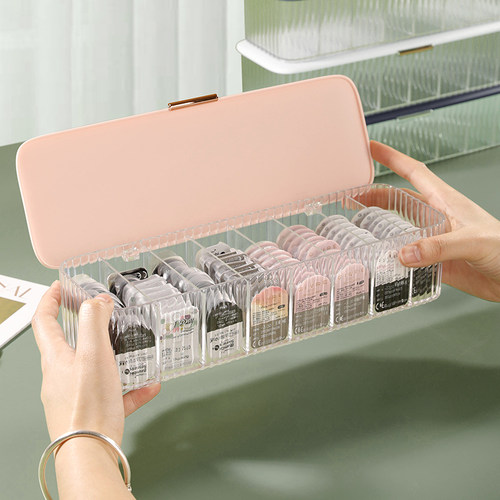 惬毅猫美瞳日抛收纳带盖防尘新款