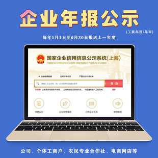 工商年报年检 上海企业个体户公司年报公示年审年检申报异常解除