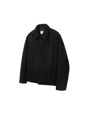 DESERTO 70羊毛混纺重磅双拉链肌理感Cleanfit春秋翻领夹克外套男