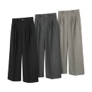 休闲裤 DESERTO 700G重磅自发热毛呢三褶位烫线A字型垂感秋冬西裤