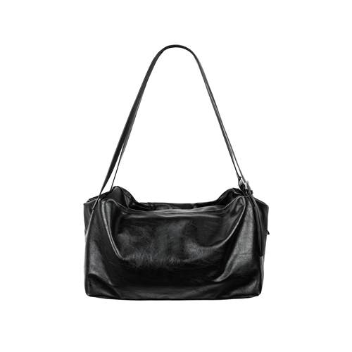 DESERTO 肌理亮面波纹油蜡皮FamliyBag大容量斜挎包单肩手提包